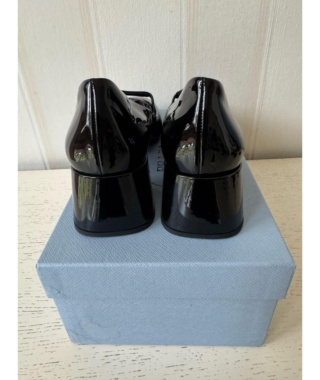 PRADA Черные туфли из лакированной кожи, фото 4
