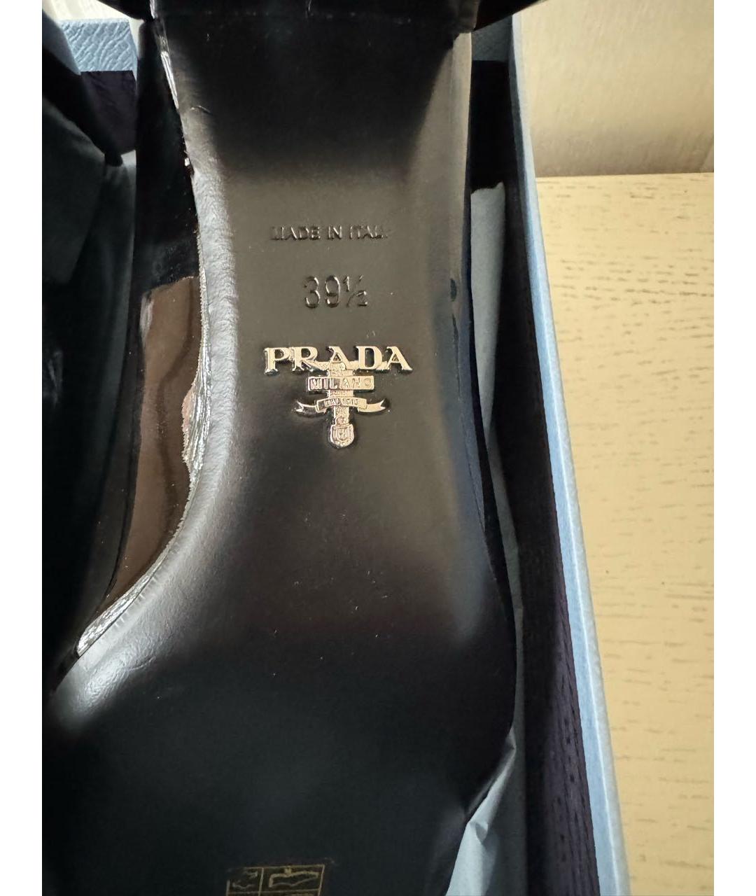 PRADA Черные туфли из лакированной кожи, фото 5