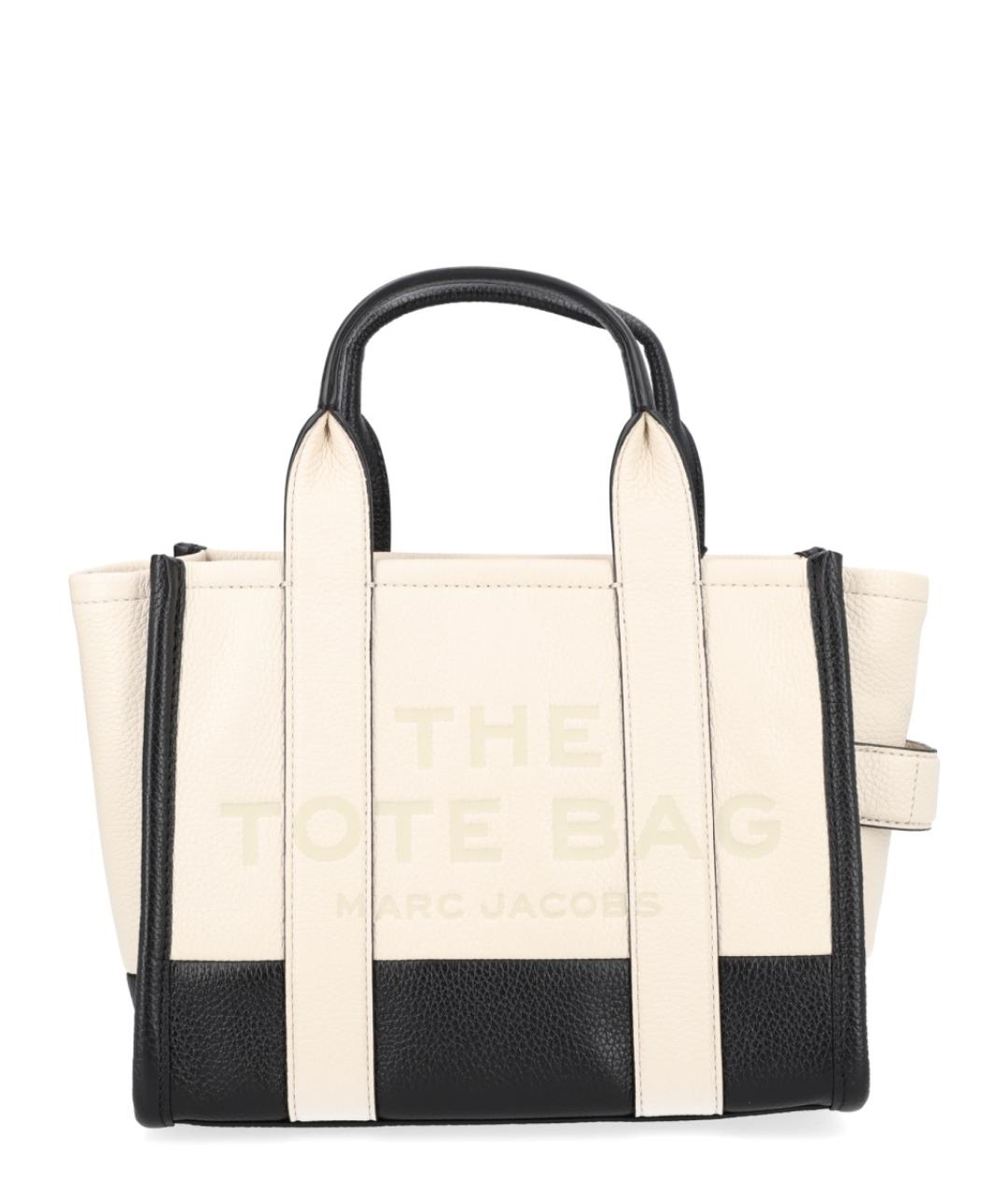 MARC JACOBS Белая кожаная сумка тоут, фото 1