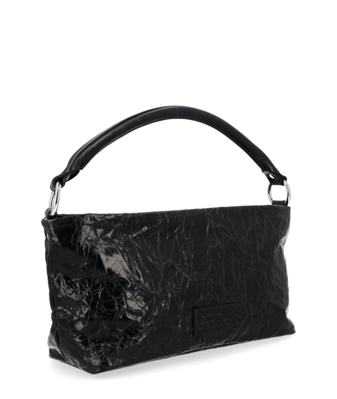 MM6 MAISON MARGIELA Черная кожаная сумка через плечо, фото 2