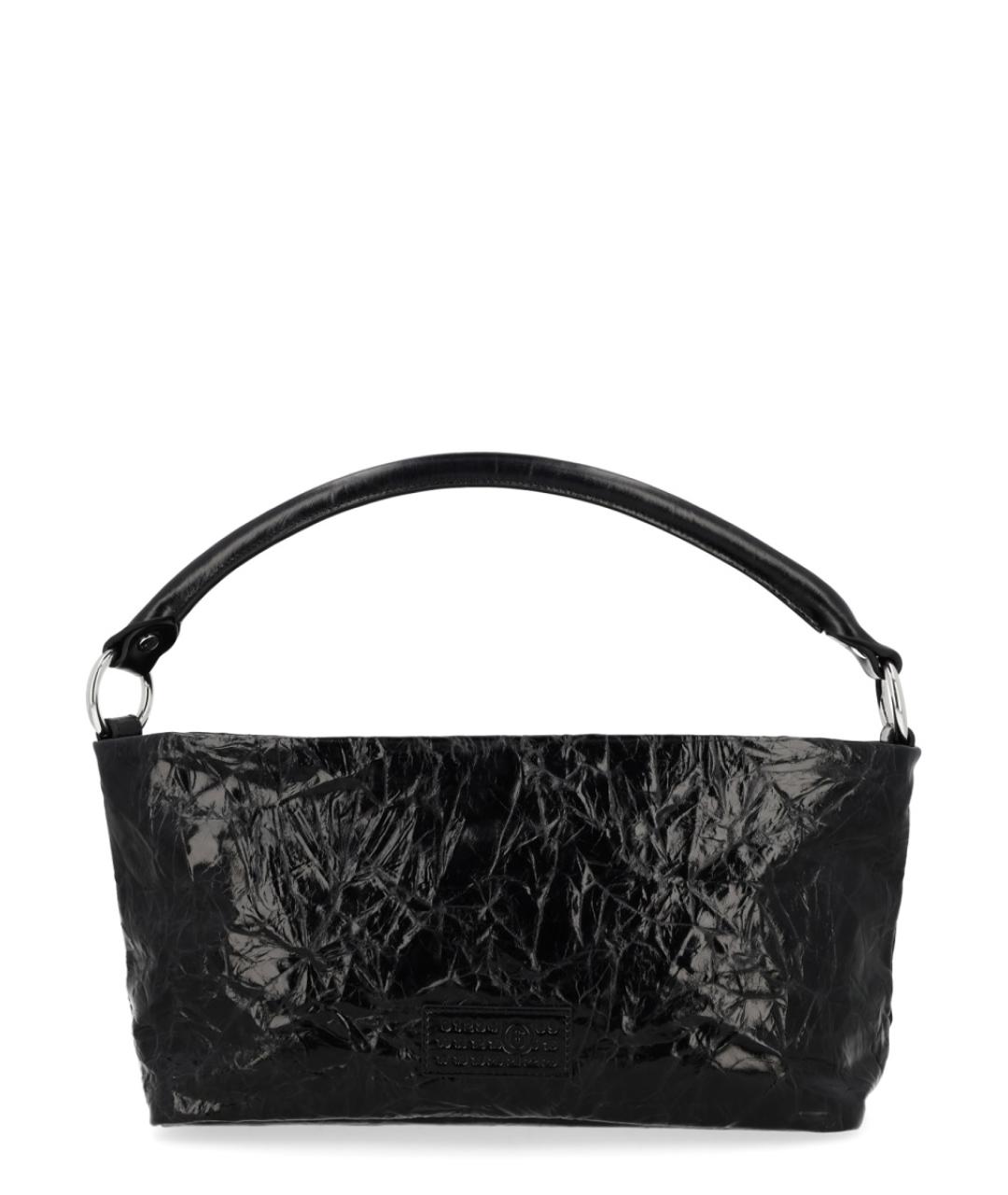 MM6 MAISON MARGIELA Черная кожаная сумка через плечо, фото 1