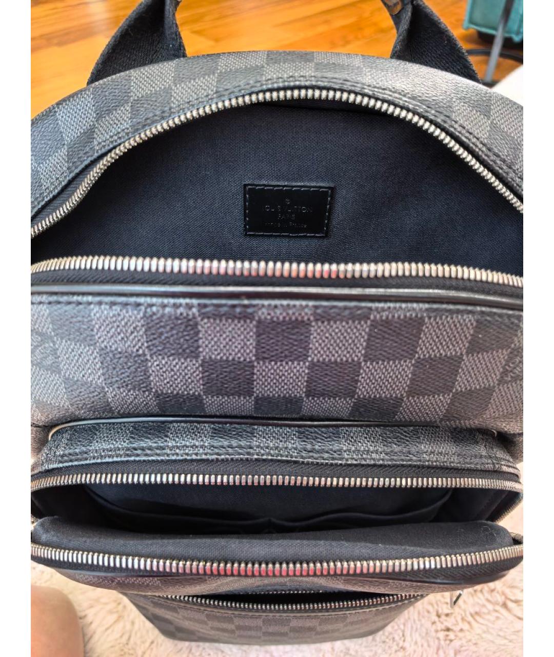 LOUIS VUITTON Черный рюкзак, фото 4