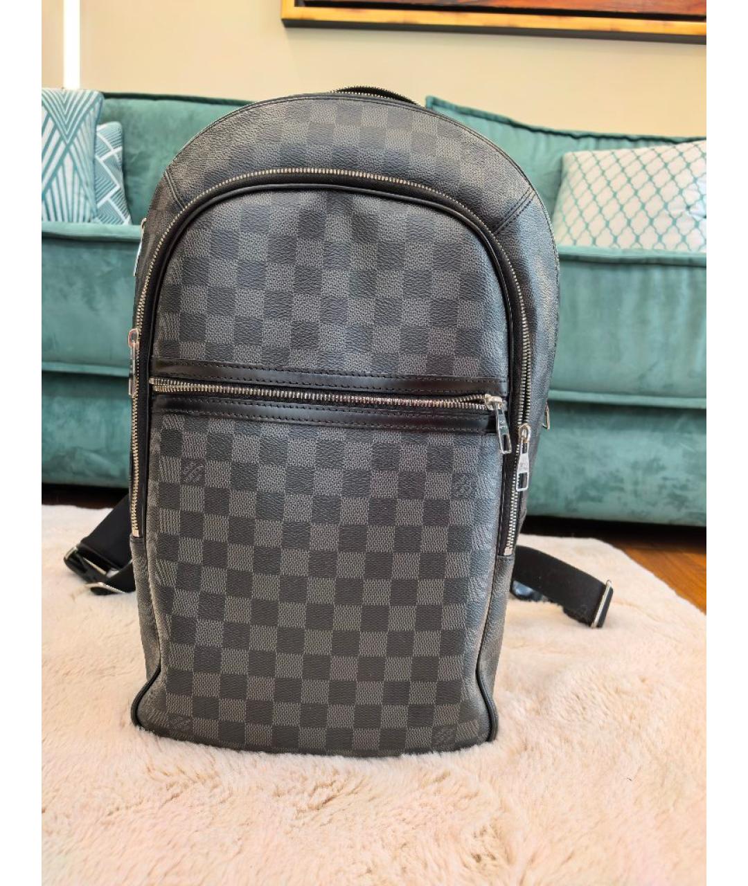 LOUIS VUITTON Черный рюкзак, фото 5