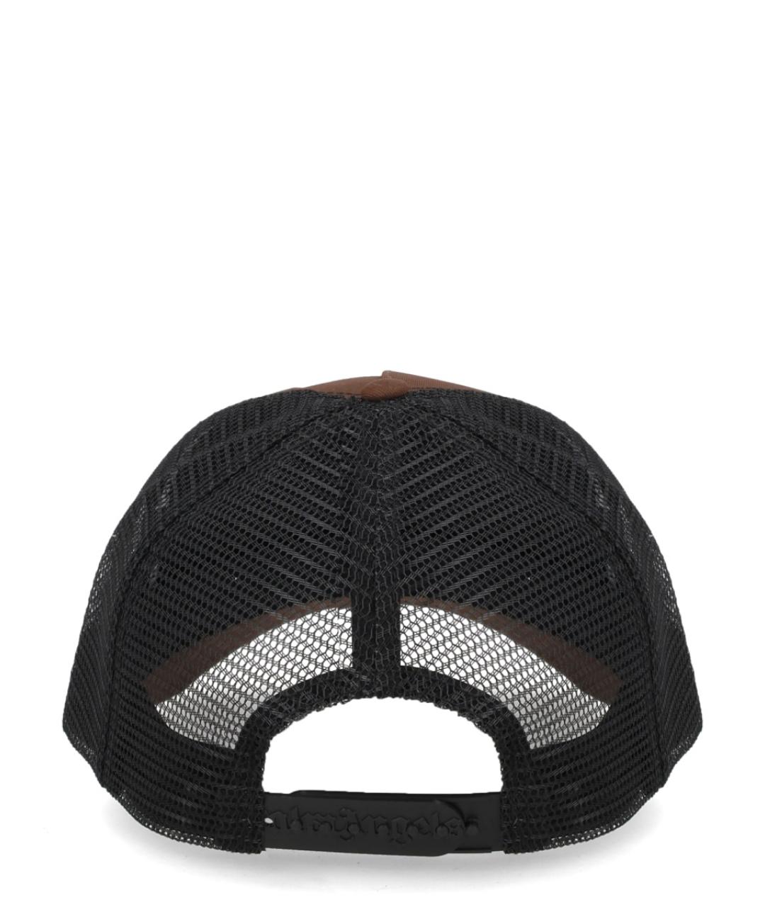 PALM ANGELS Коричневая хлопковая кепка/бейсболка, фото 2