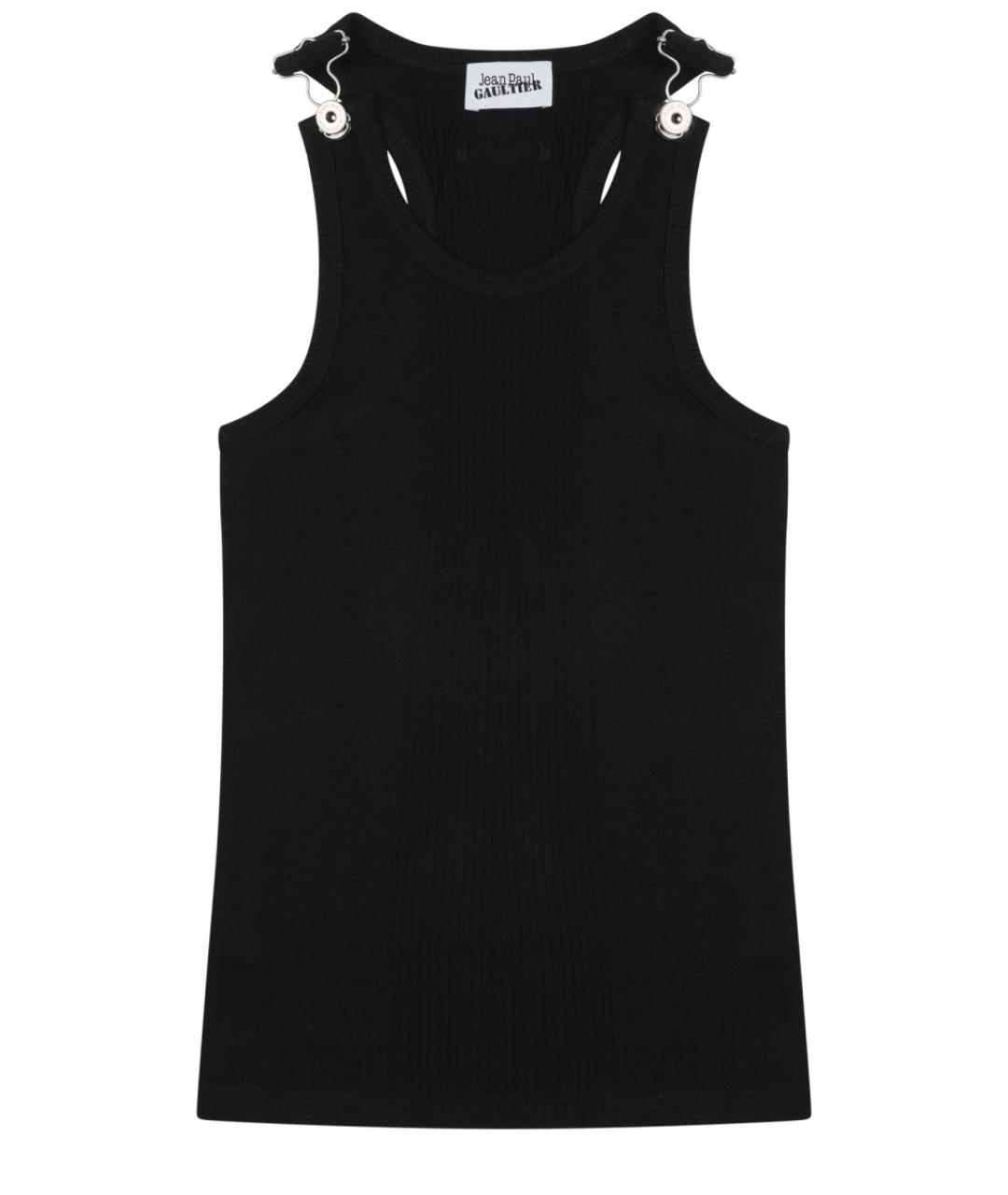 JEAN PAUL GAULTIER Черная хлопковая майка, фото 1
