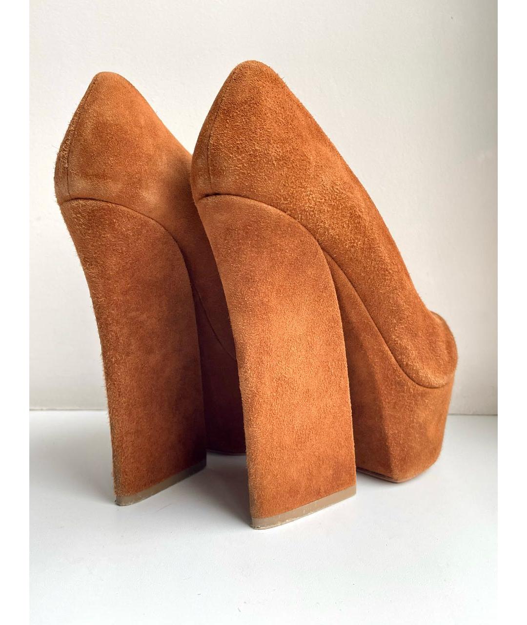 GIAN MARCO LORENZI Коричневые замшевые туфли, фото 3