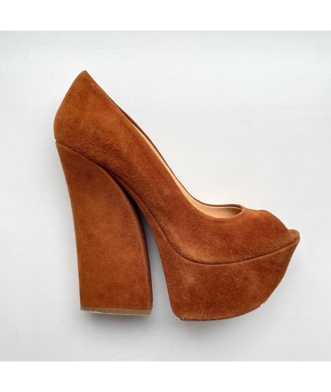 GIAN MARCO LORENZI Коричневые замшевые туфли, фото 9