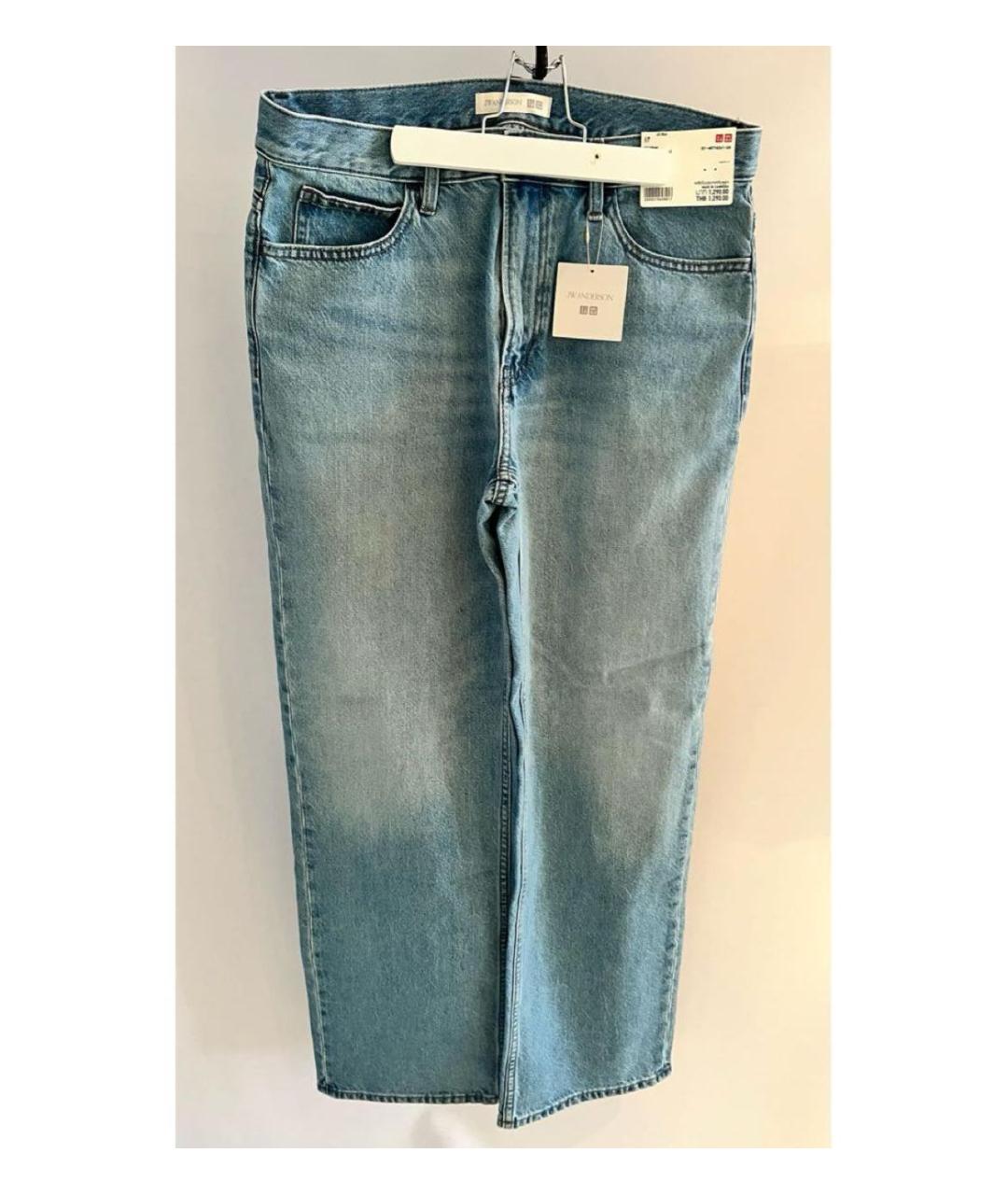 J.W.ANDERSON Голубые хлопковые прямые джинсы, фото 2