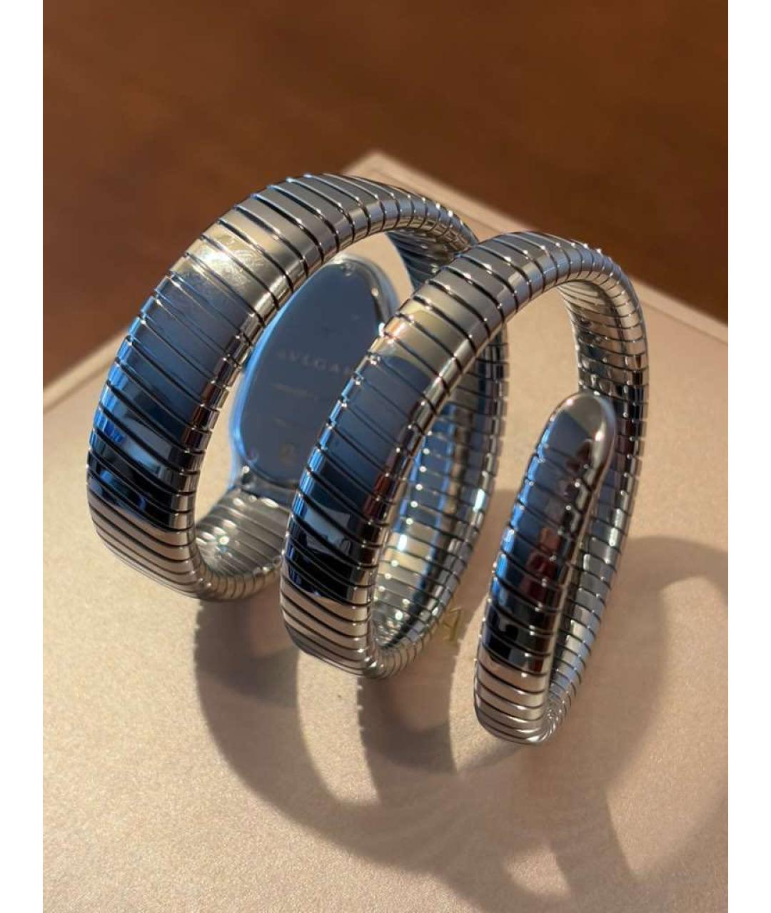 BVLGARI Серебряные металлические часы, фото 2