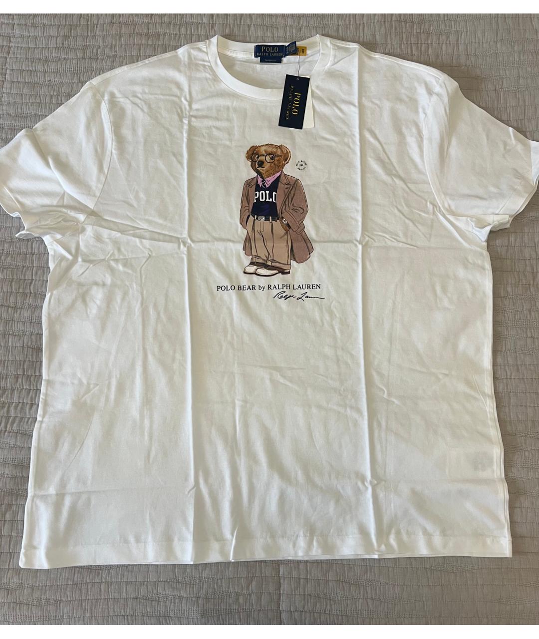 POLO RALPH LAUREN Белая хлопковая футболка, фото 6