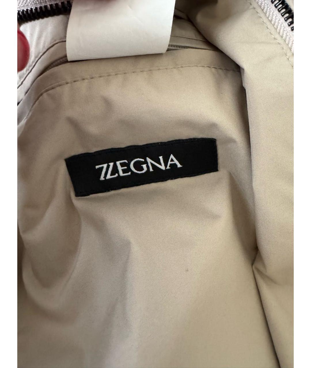 ZEGNA Бежевая полиэстеровая куртка, фото 6