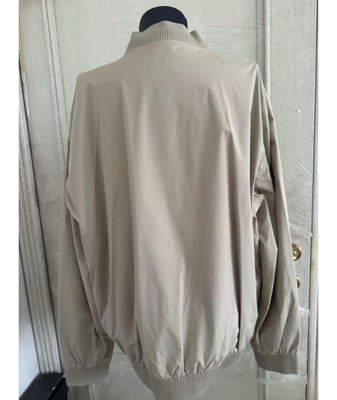 ZEGNA Бежевая полиэстеровая куртка, фото 2