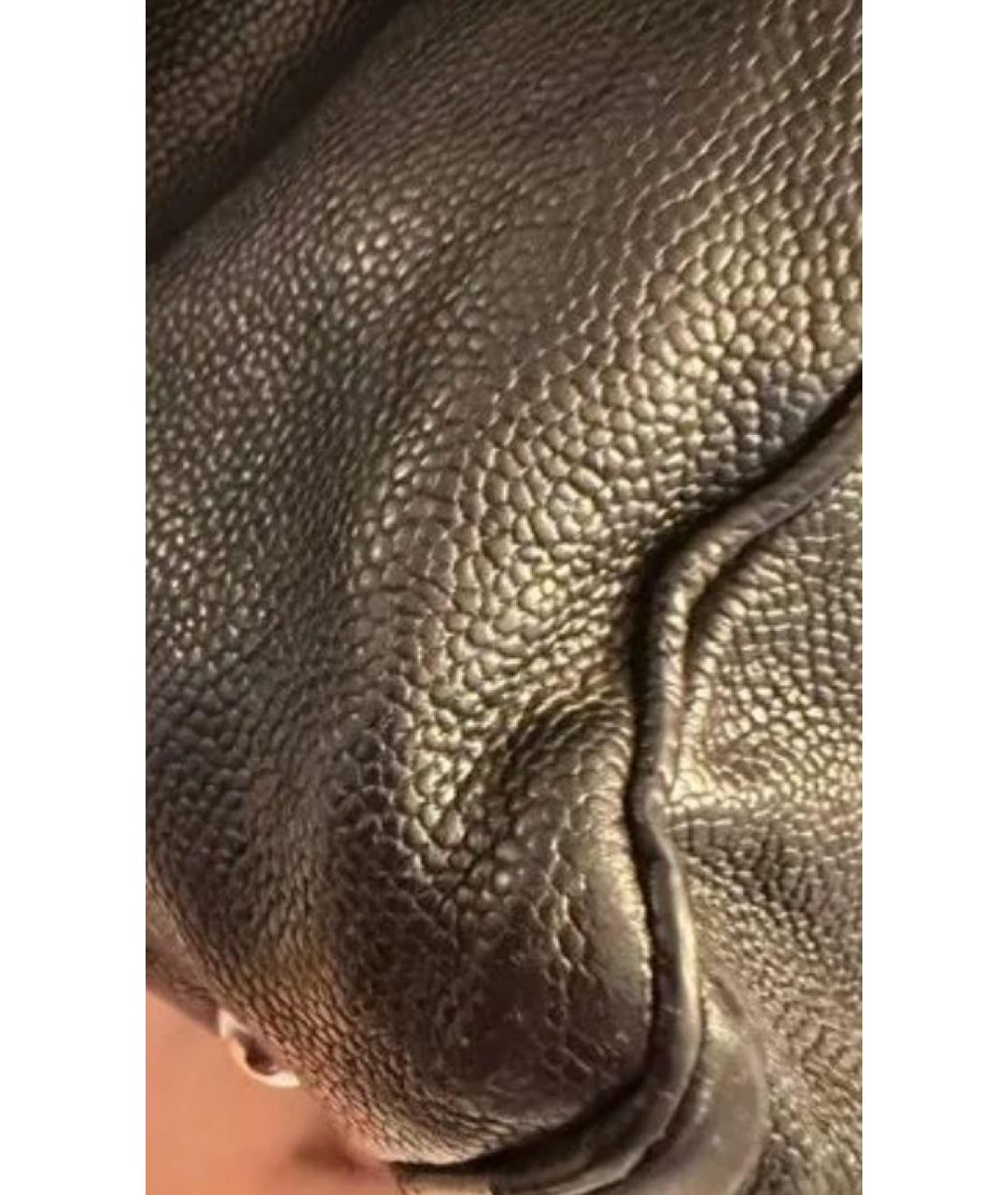 CHANEL Черная кожаная сумка тоут, фото 7