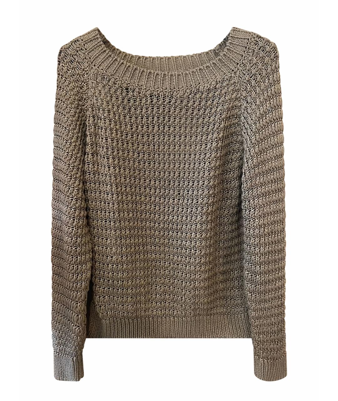 ALBERTA FERRETTI Бежевый хлопковый джемпер / свитер, фото 1