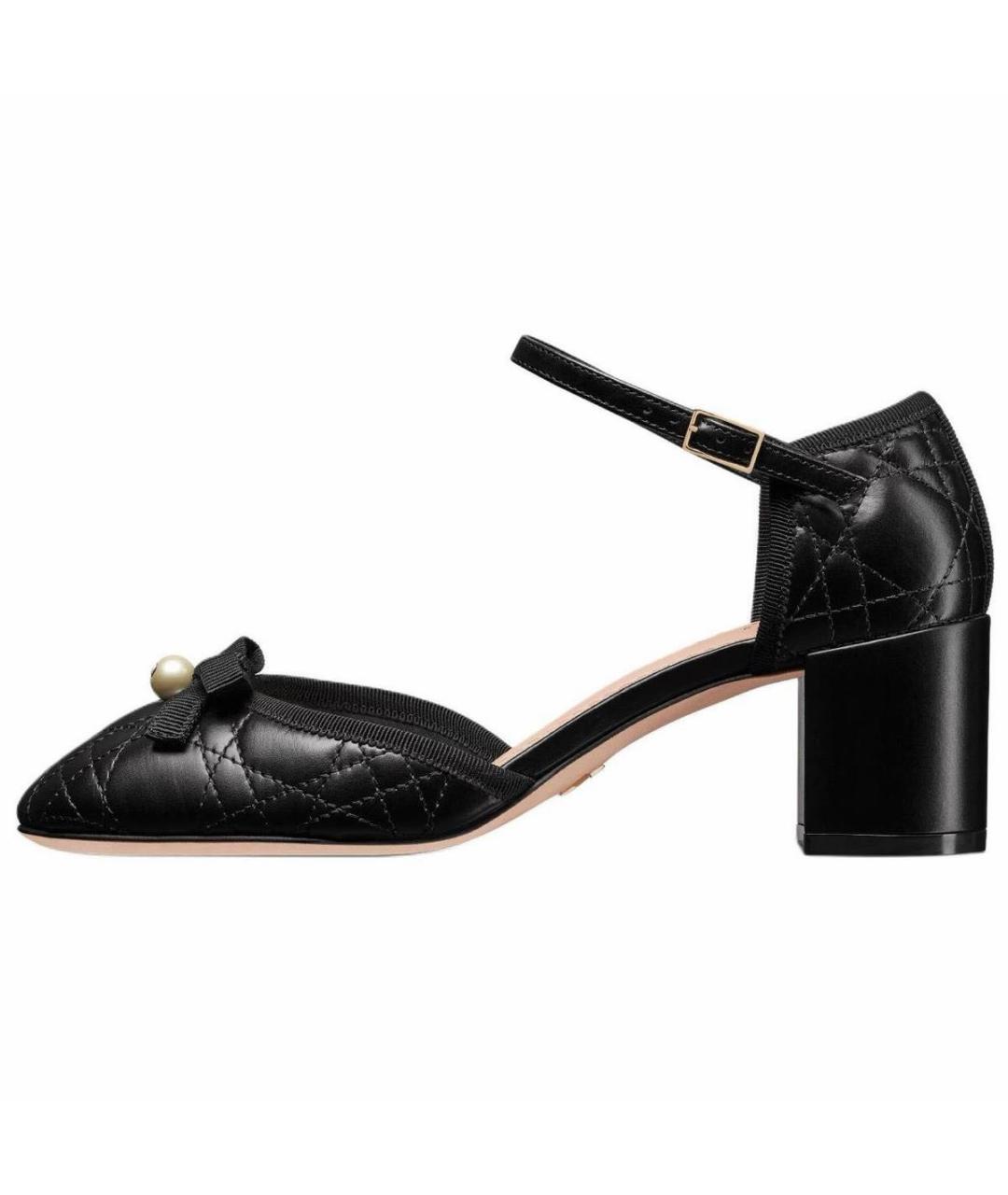 CHRISTIAN DIOR Черные кожаные туфли, фото 6