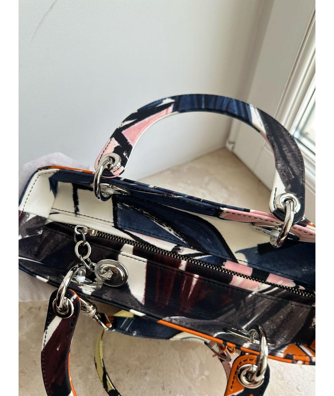 CHRISTIAN DIOR Мульти тканевая сумка с короткими ручками, фото 4