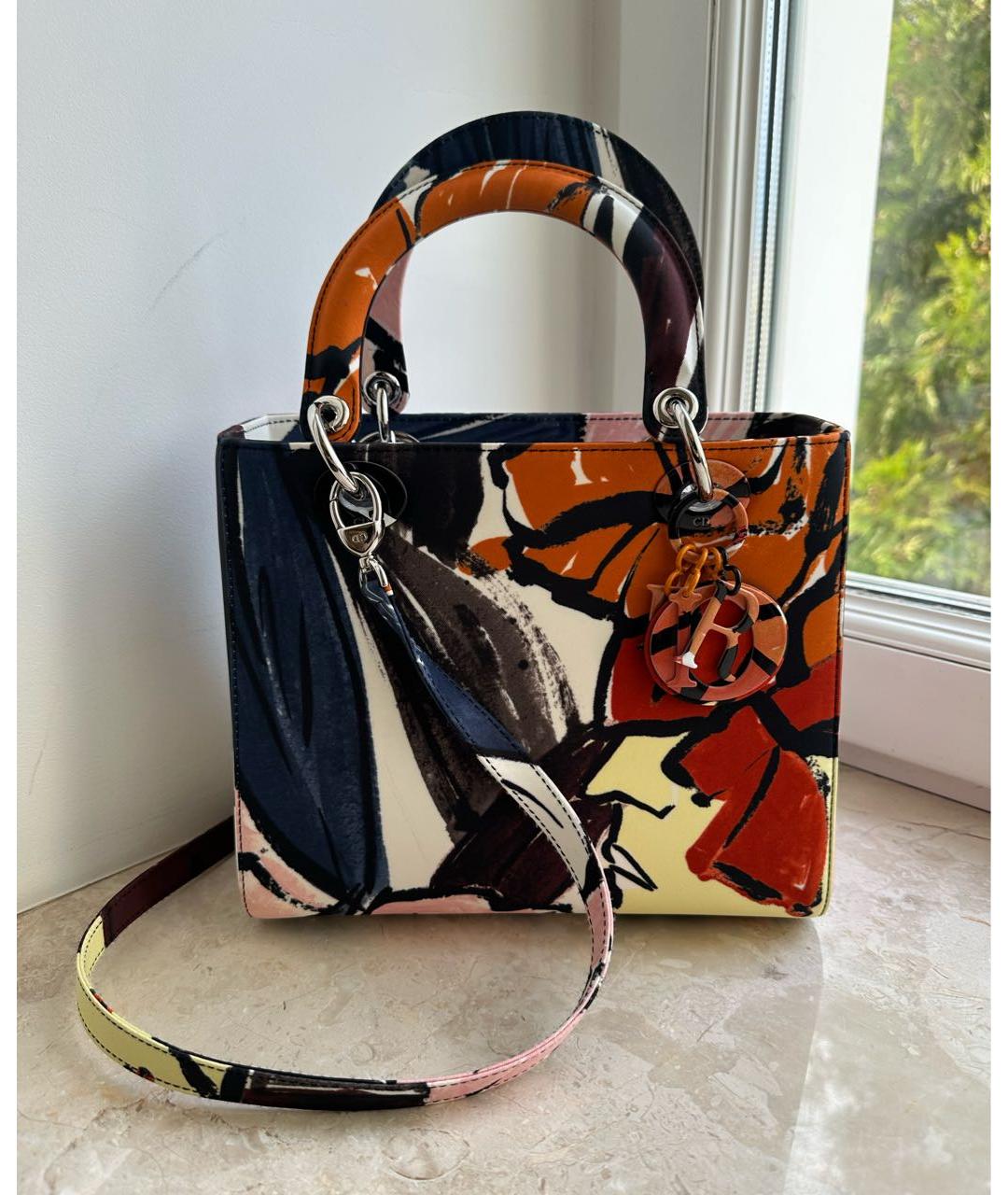 CHRISTIAN DIOR Мульти тканевая сумка с короткими ручками, фото 8