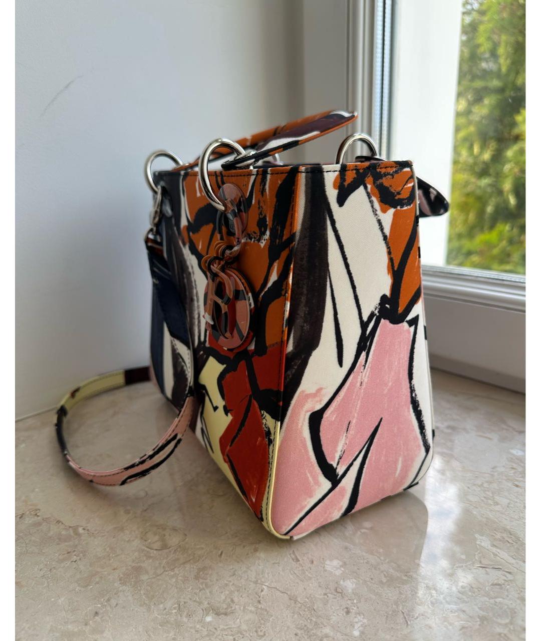 CHRISTIAN DIOR Мульти тканевая сумка с короткими ручками, фото 2