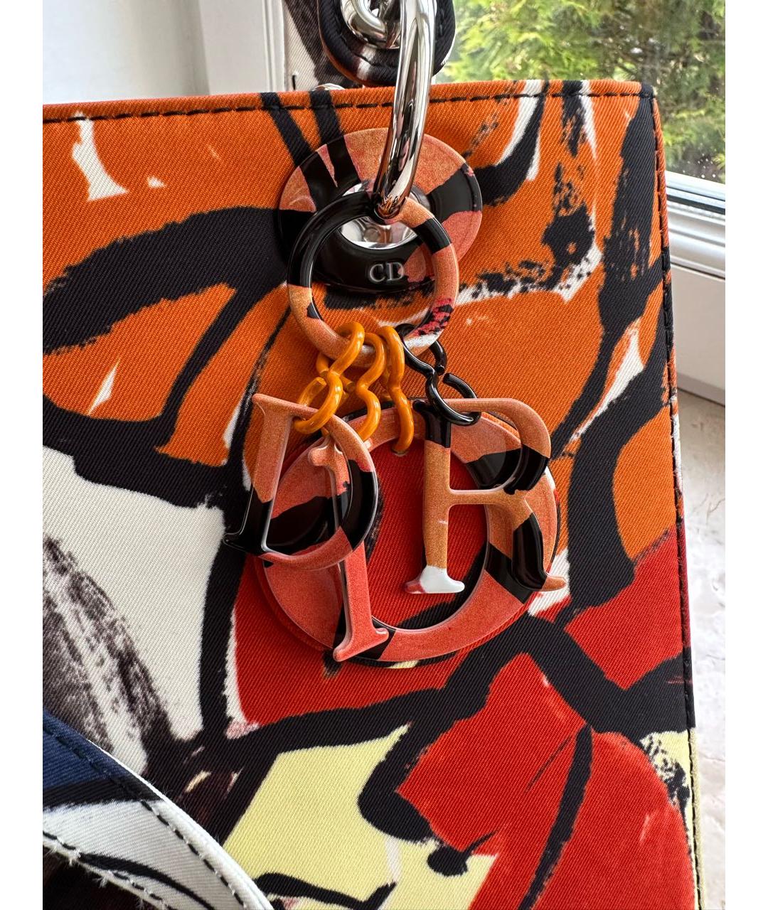 CHRISTIAN DIOR Мульти тканевая сумка с короткими ручками, фото 7