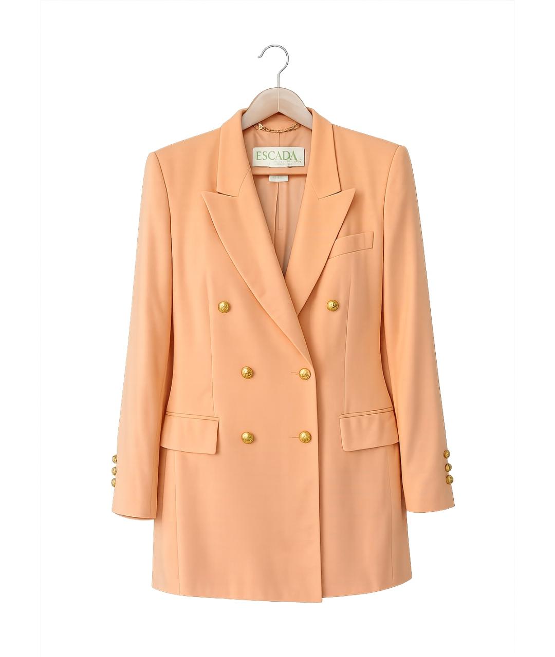 ESCADA Оранжевый шерстяной жакет/пиджак, фото 7