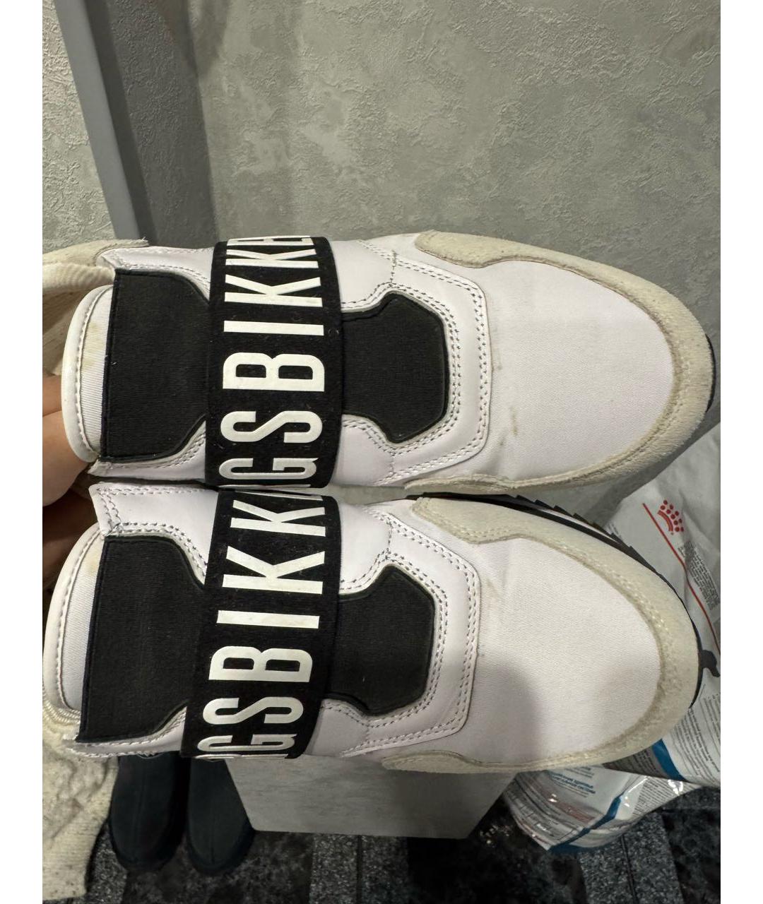 BIKKEMBERGS Белые кожаные кроссовки, фото 2