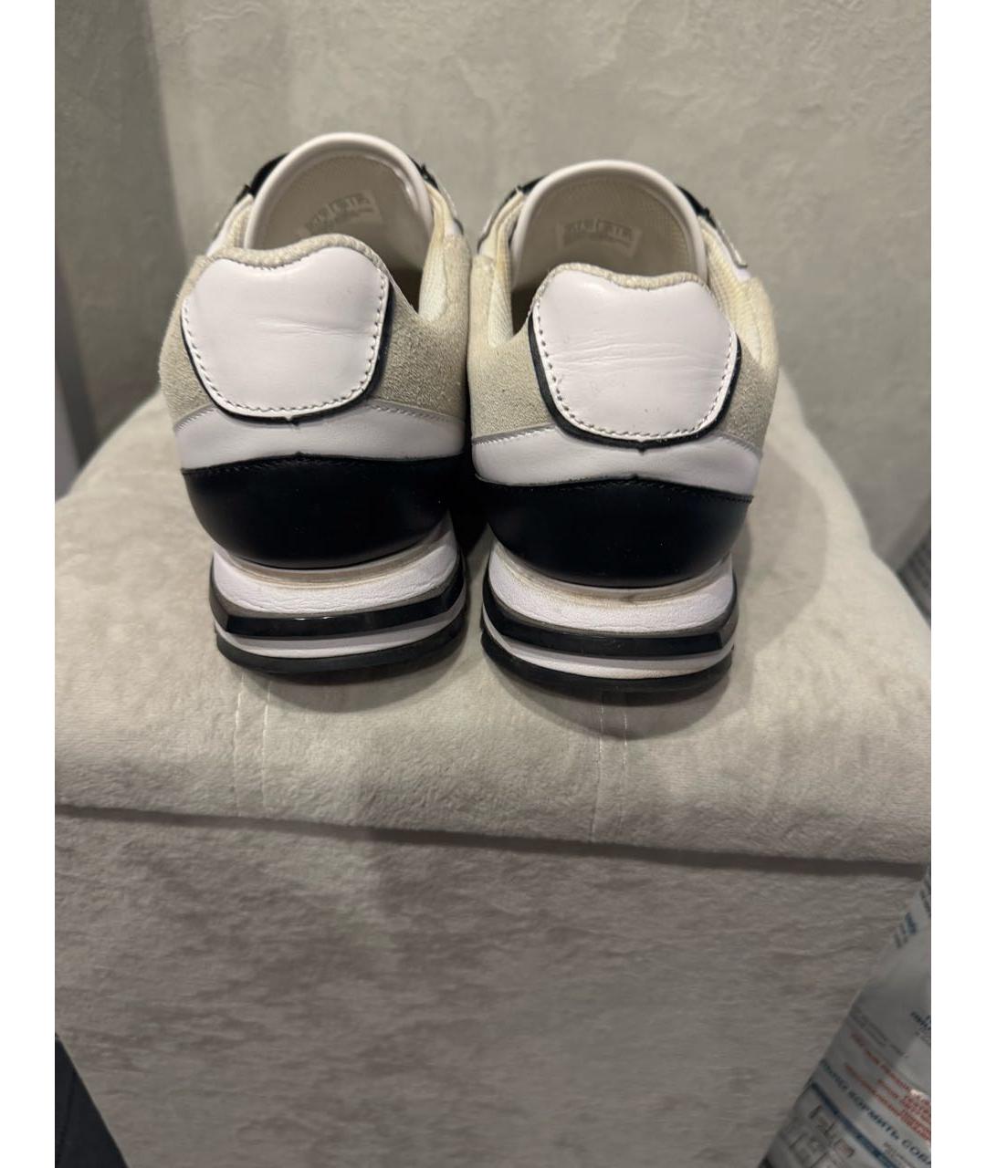 BIKKEMBERGS Белые кожаные кроссовки, фото 4