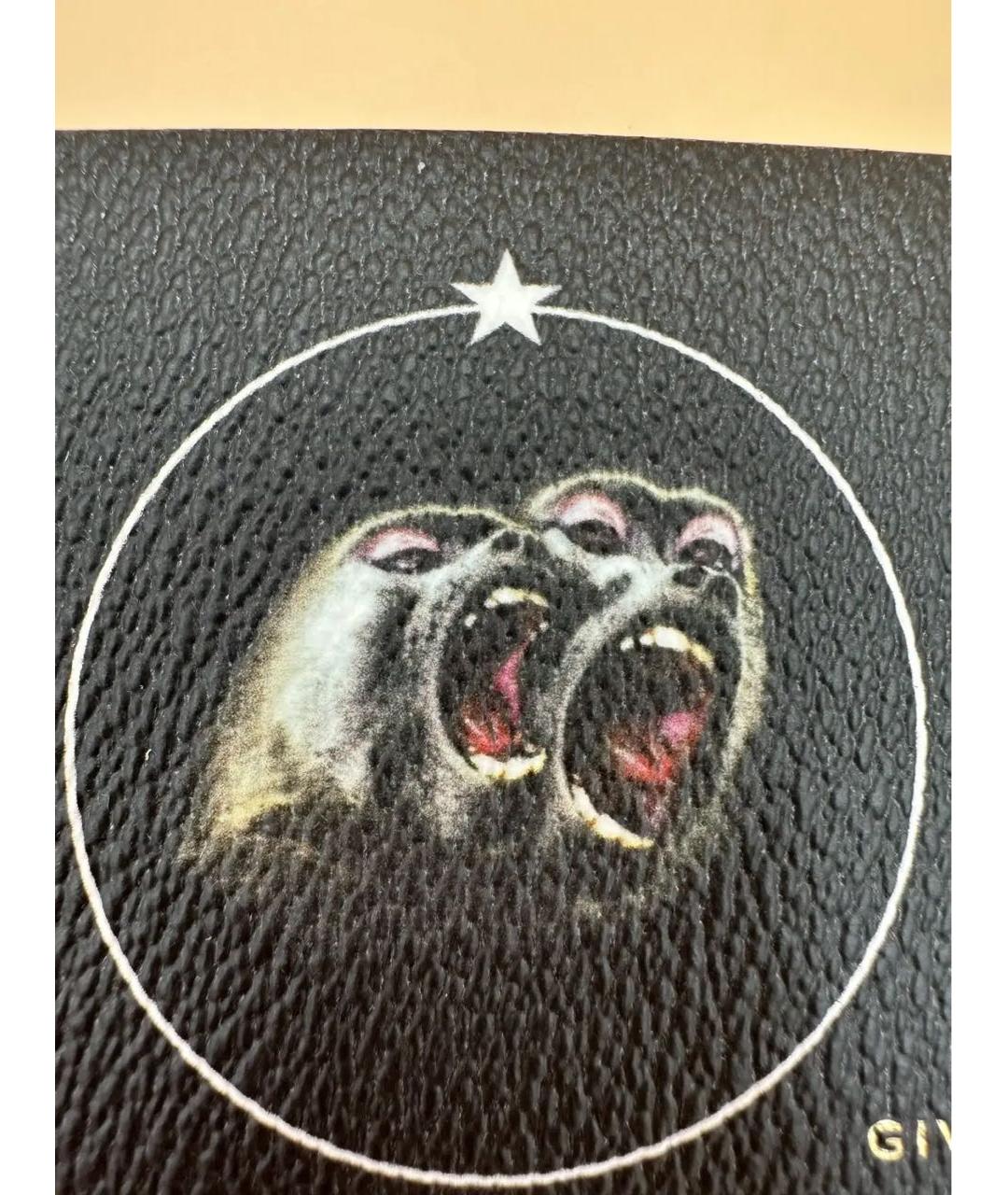 GIVENCHY Черный кожаный кардхолдер, фото 6