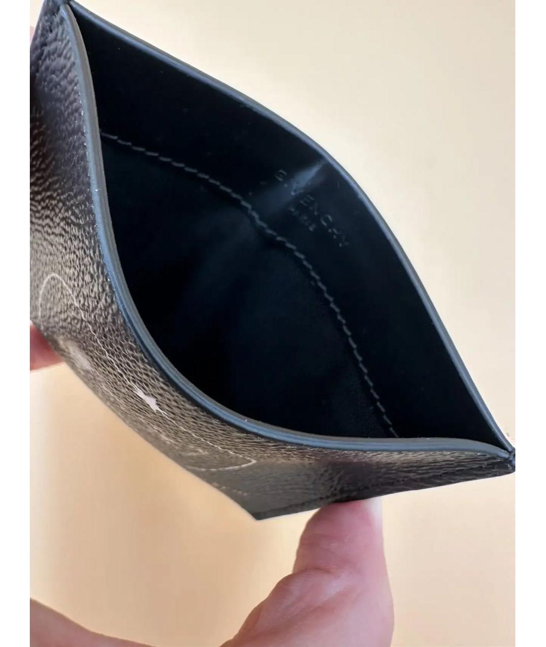 GIVENCHY Черный кожаный кардхолдер, фото 5