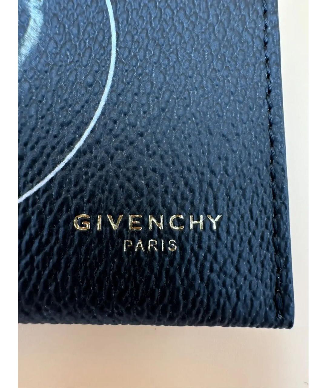 GIVENCHY Черный кожаный кардхолдер, фото 7