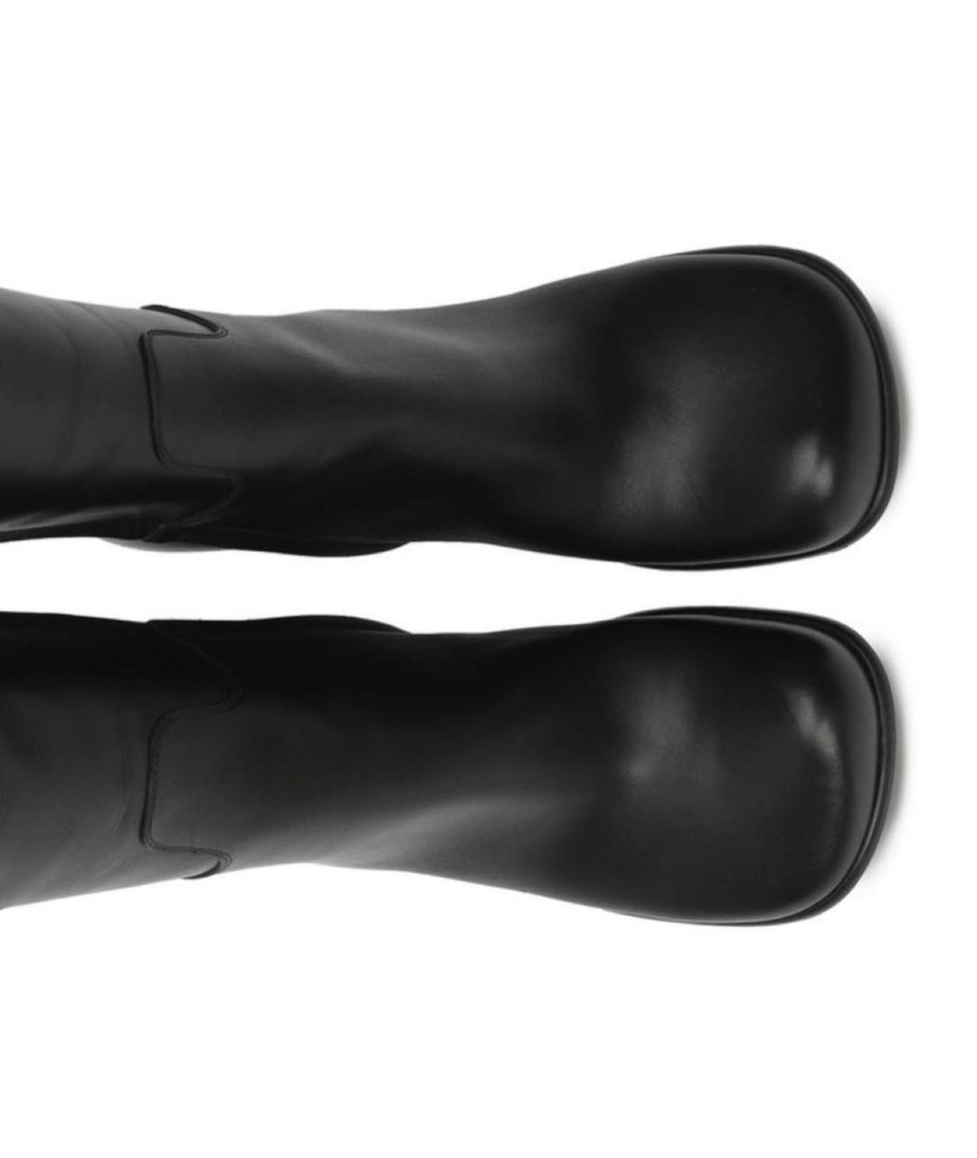 BOTTEGA VENETA Черные кожаные сапоги, фото 3