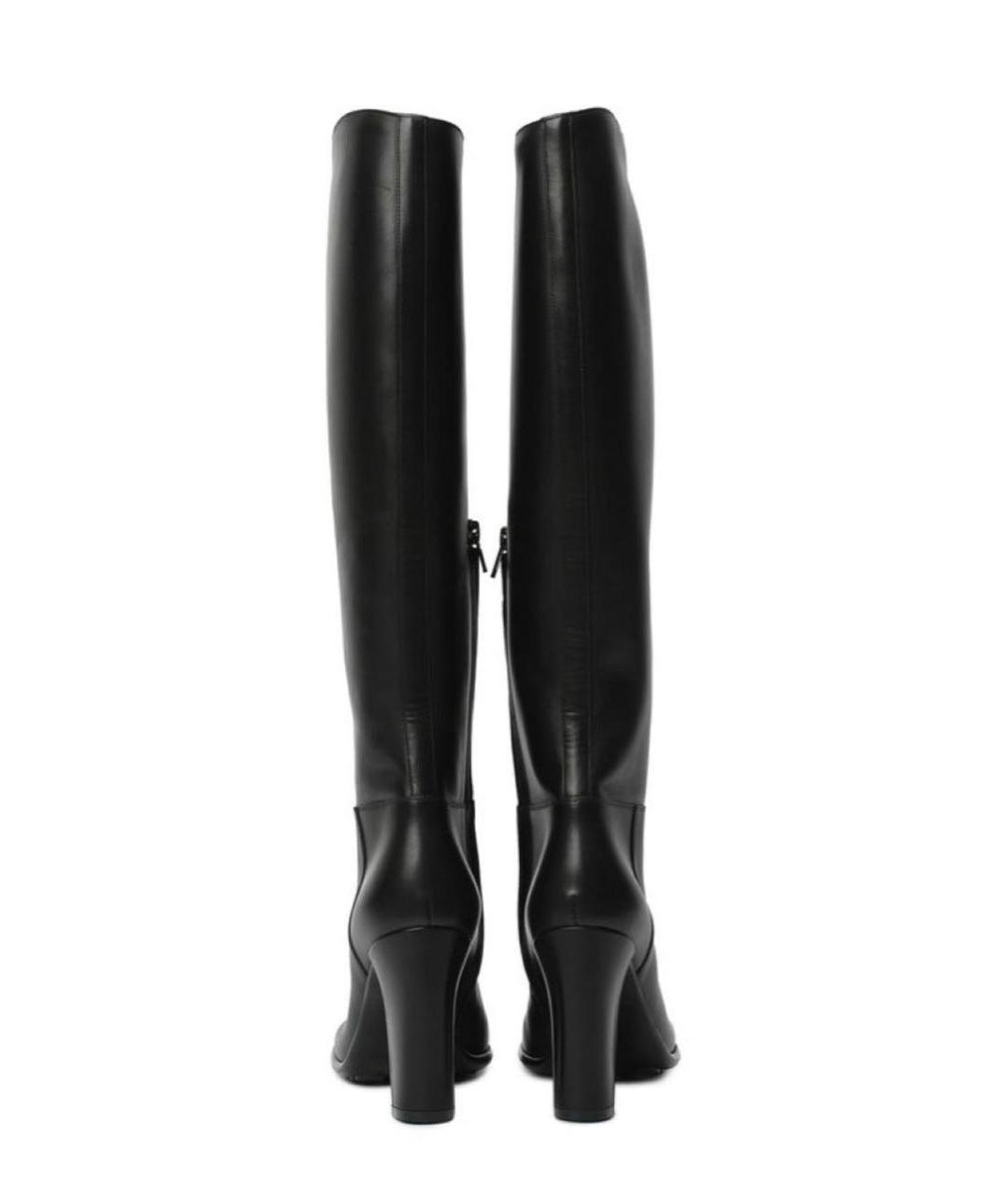 BOTTEGA VENETA Черные кожаные сапоги, фото 4