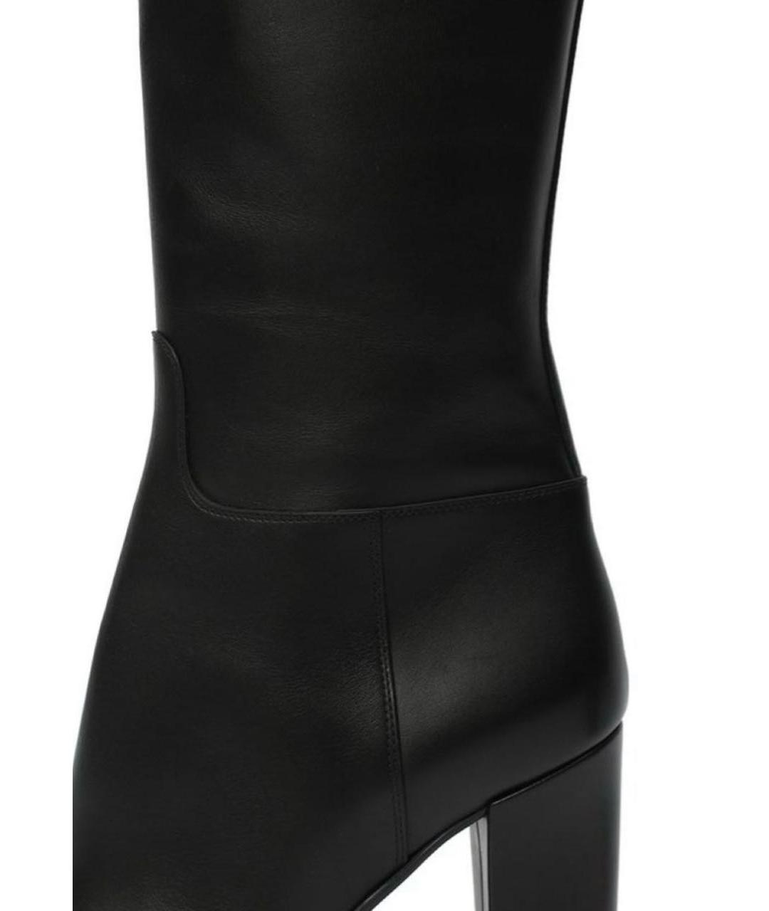 BOTTEGA VENETA Черные кожаные сапоги, фото 6