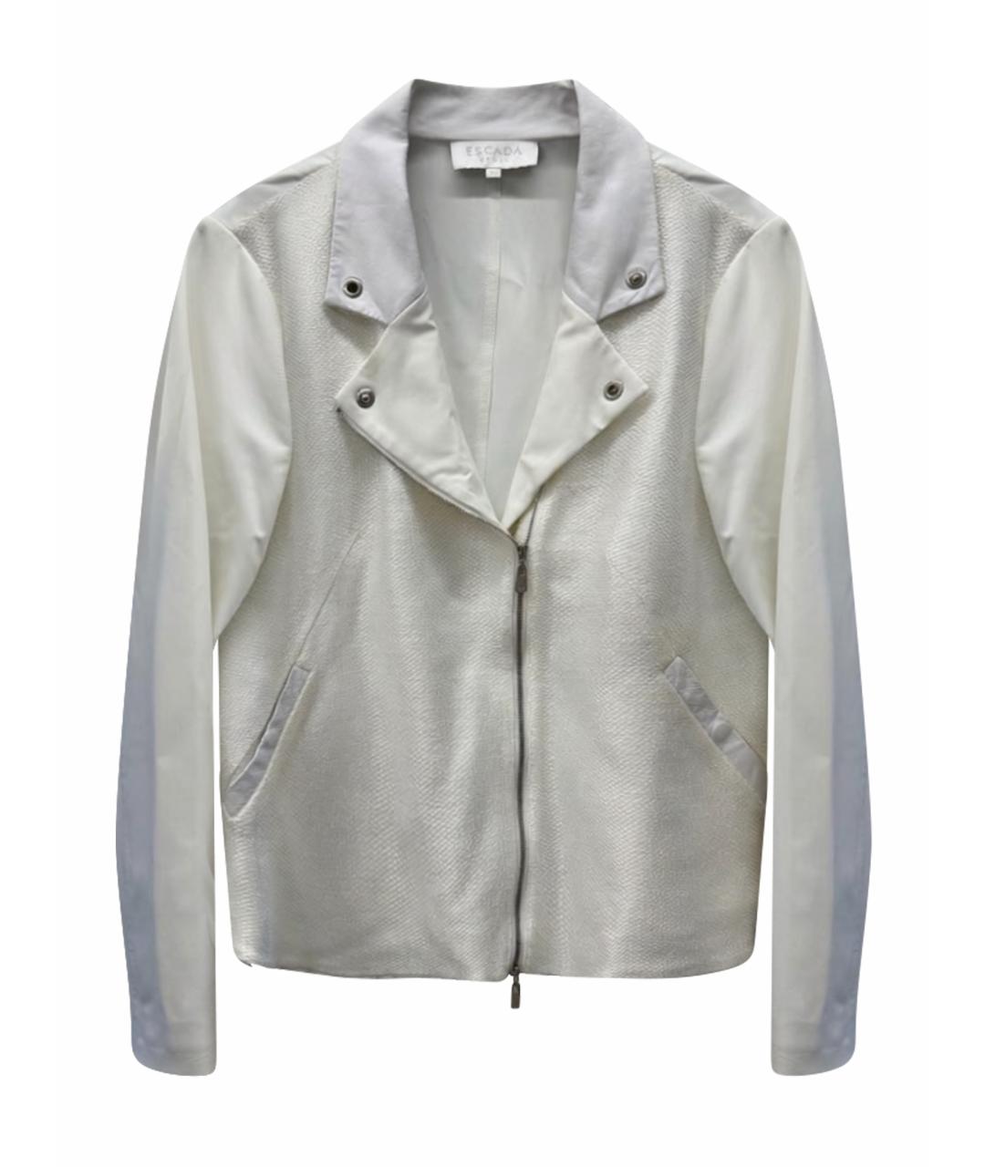 ESCADA Белая кожаная куртка, фото 1
