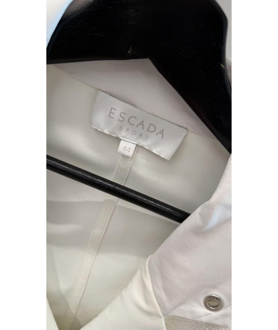 ESCADA Белая кожаная куртка, фото 4
