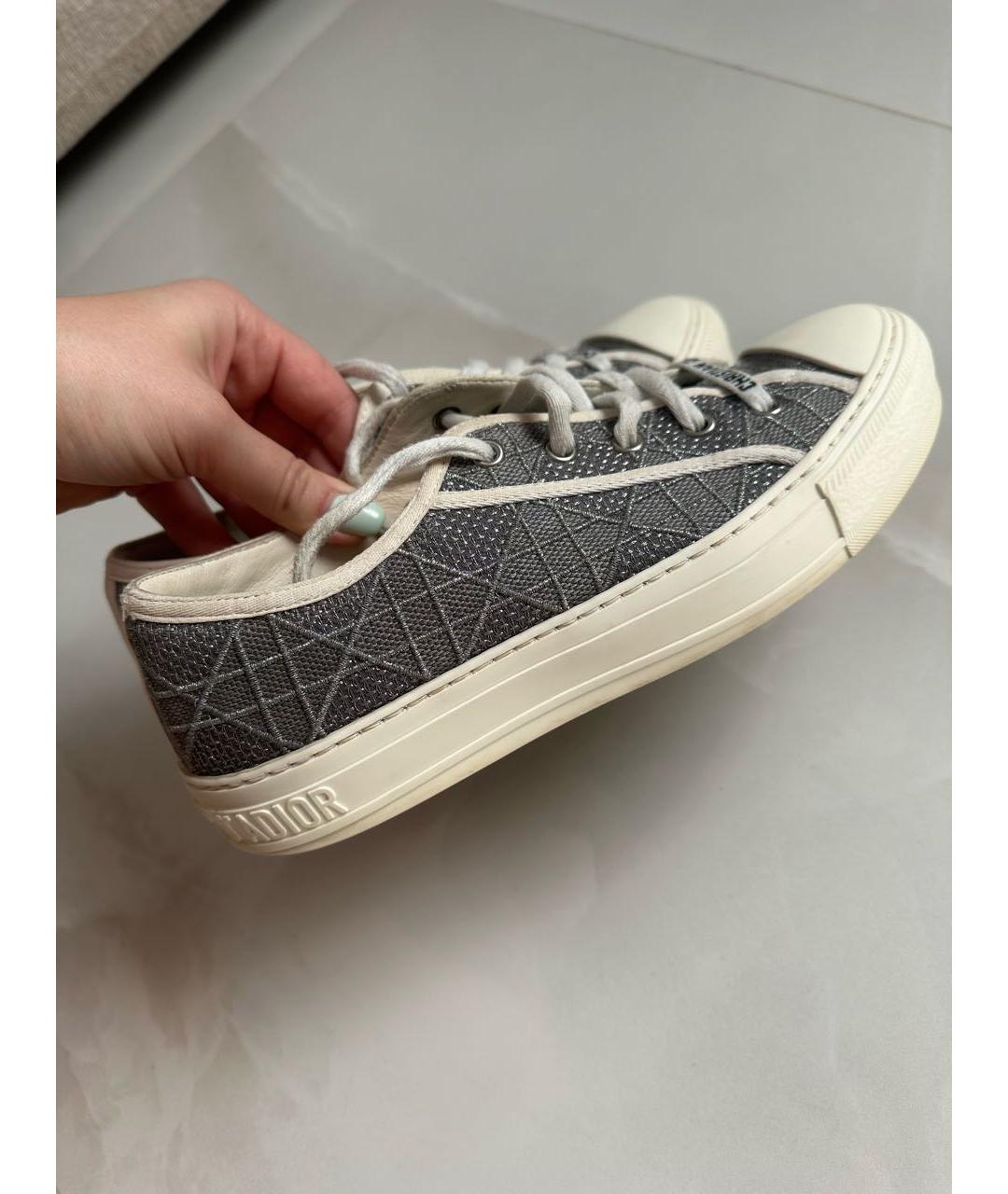 CHRISTIAN DIOR Серые кеды, фото 4