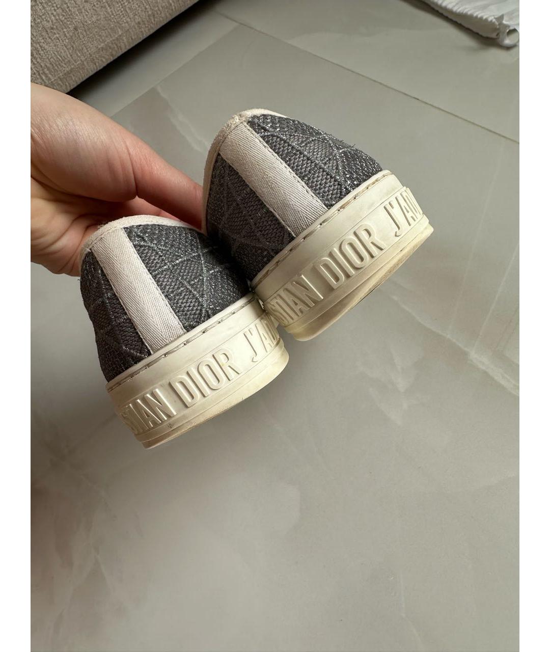 CHRISTIAN DIOR Серые кеды, фото 5