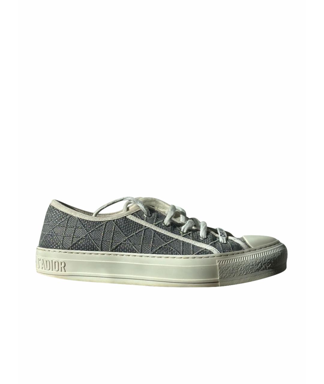 CHRISTIAN DIOR Серые кеды, фото 1