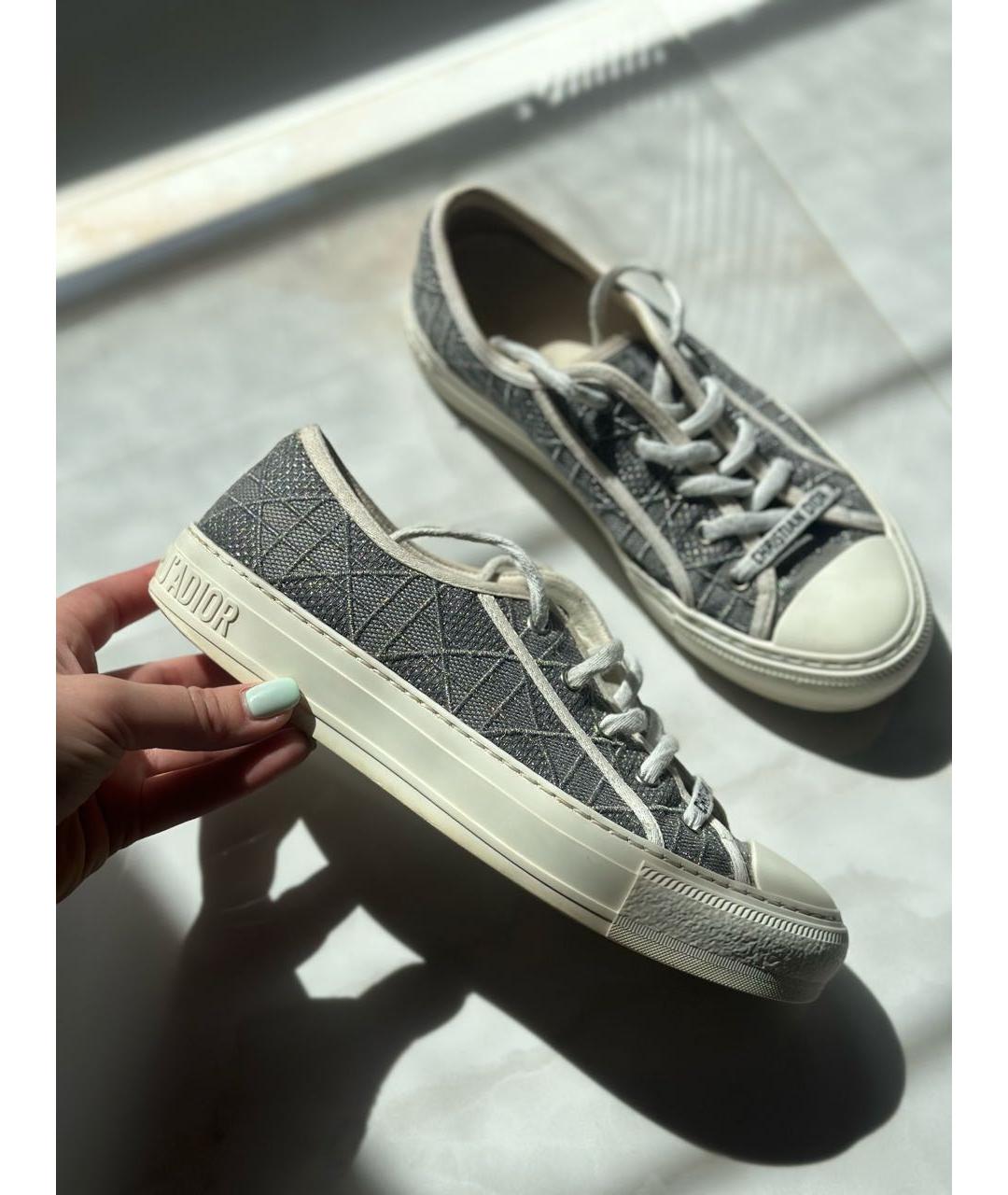 CHRISTIAN DIOR Серые кеды, фото 2