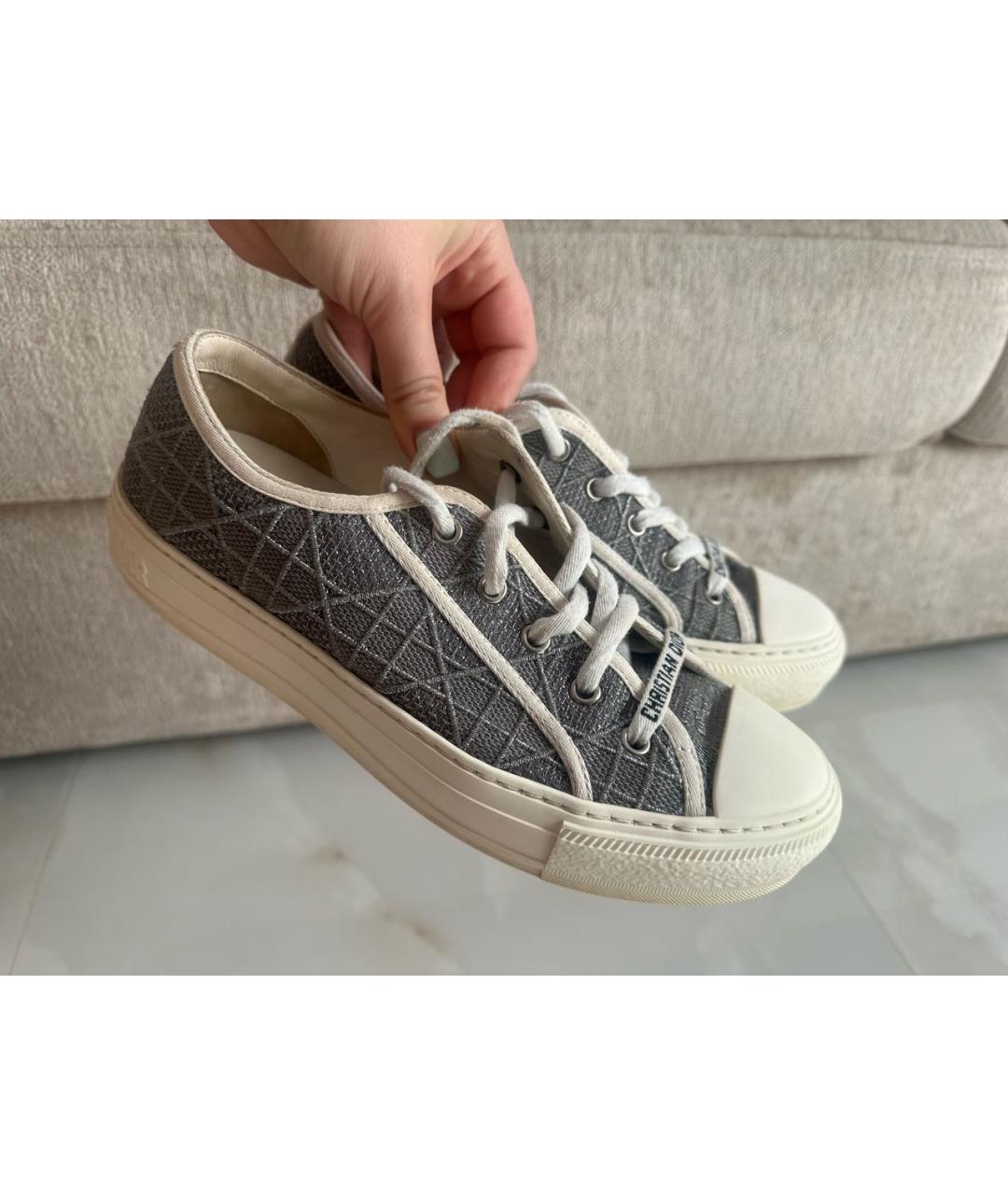 CHRISTIAN DIOR Серые кеды, фото 8