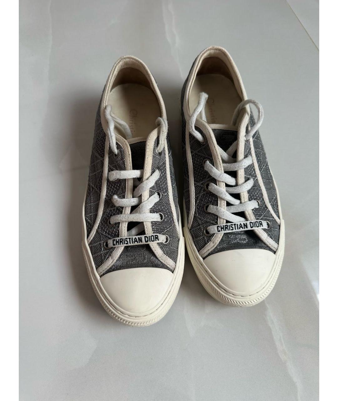 CHRISTIAN DIOR Серые кеды, фото 3