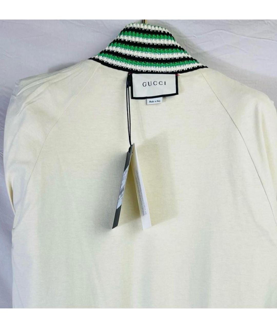 GUCCI Бежевая хлопковая куртка, фото 6