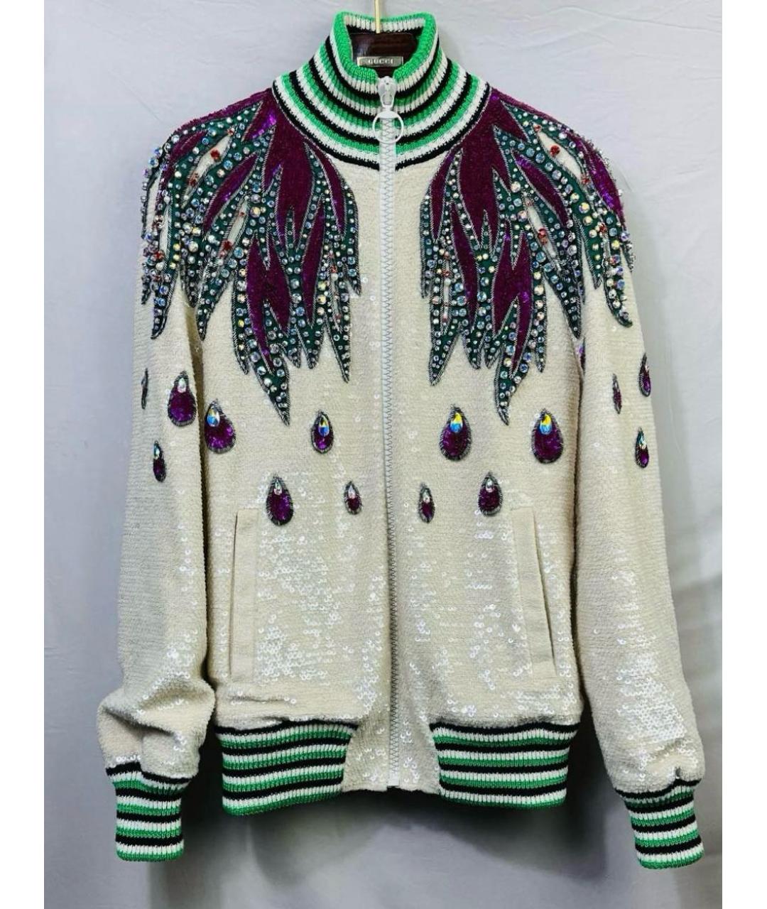 GUCCI Бежевая хлопковая куртка, фото 2