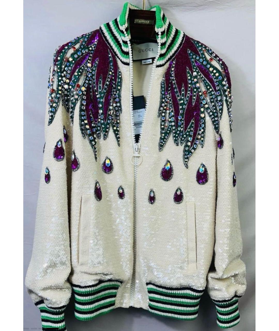 GUCCI Бежевая хлопковая куртка, фото 3