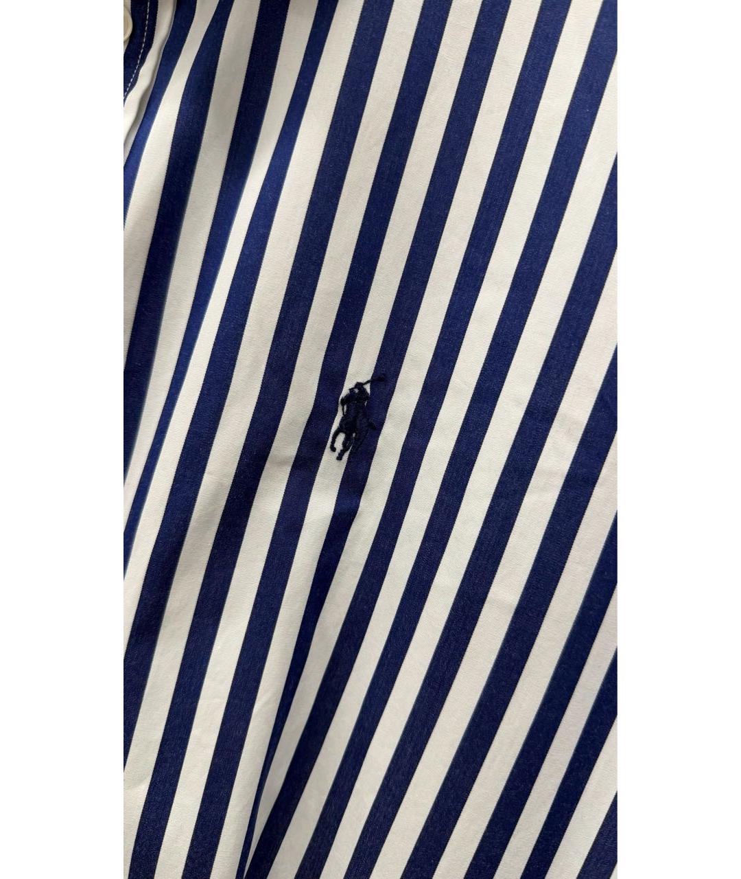 RALPH LAUREN Синее хлопковое повседневное платье, фото 4