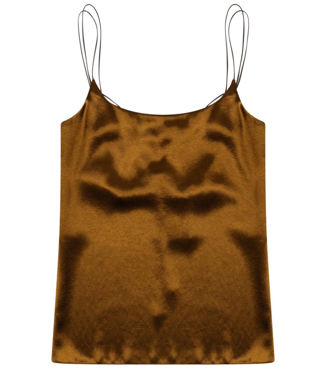 ALYSI Коричневая полиэстеровая майка, фото 1