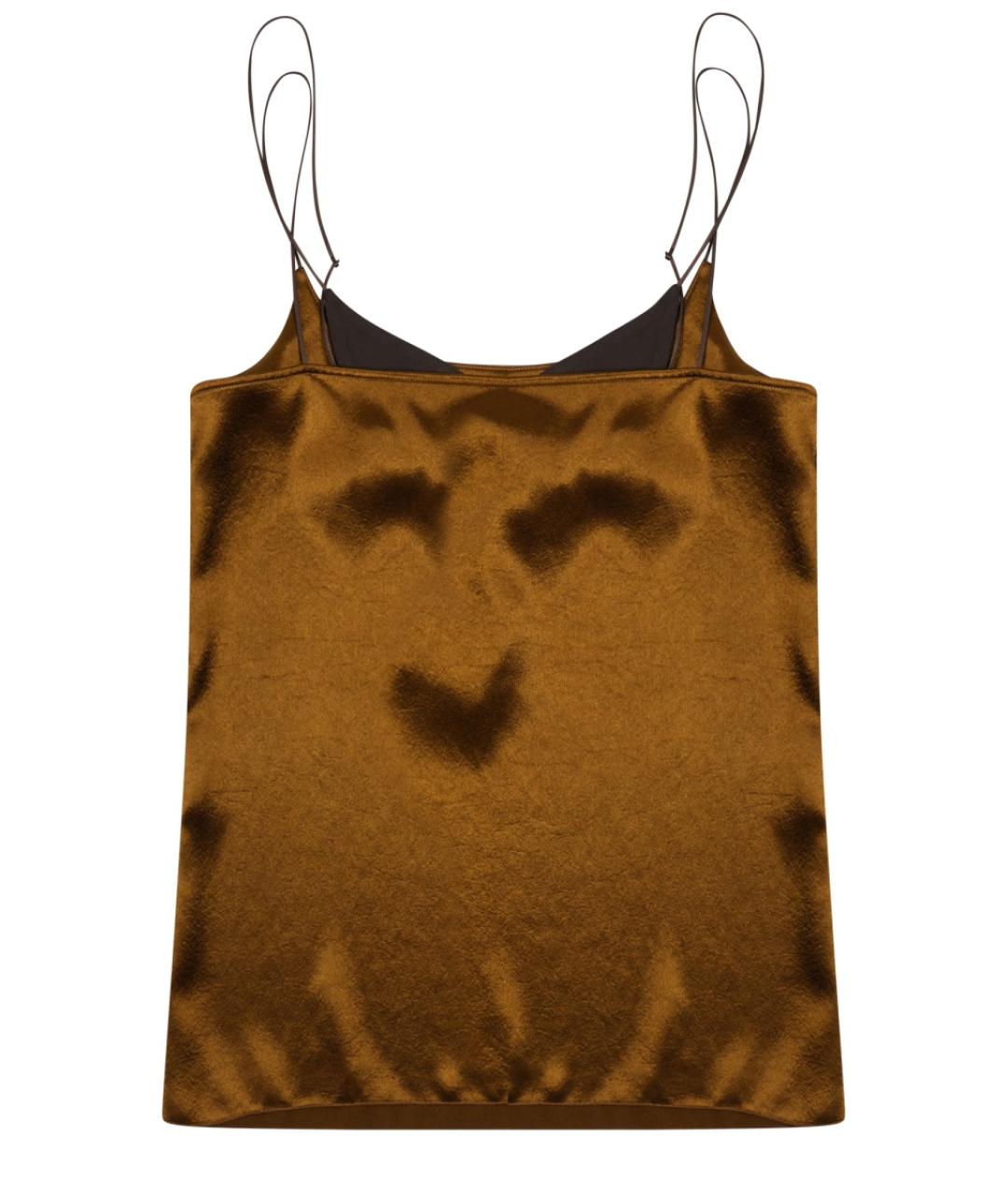 ALYSI Коричневая полиэстеровая майка, фото 2