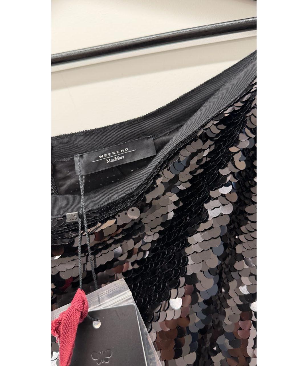 WEEKEND MAX MARA Черная юбка миди, фото 4