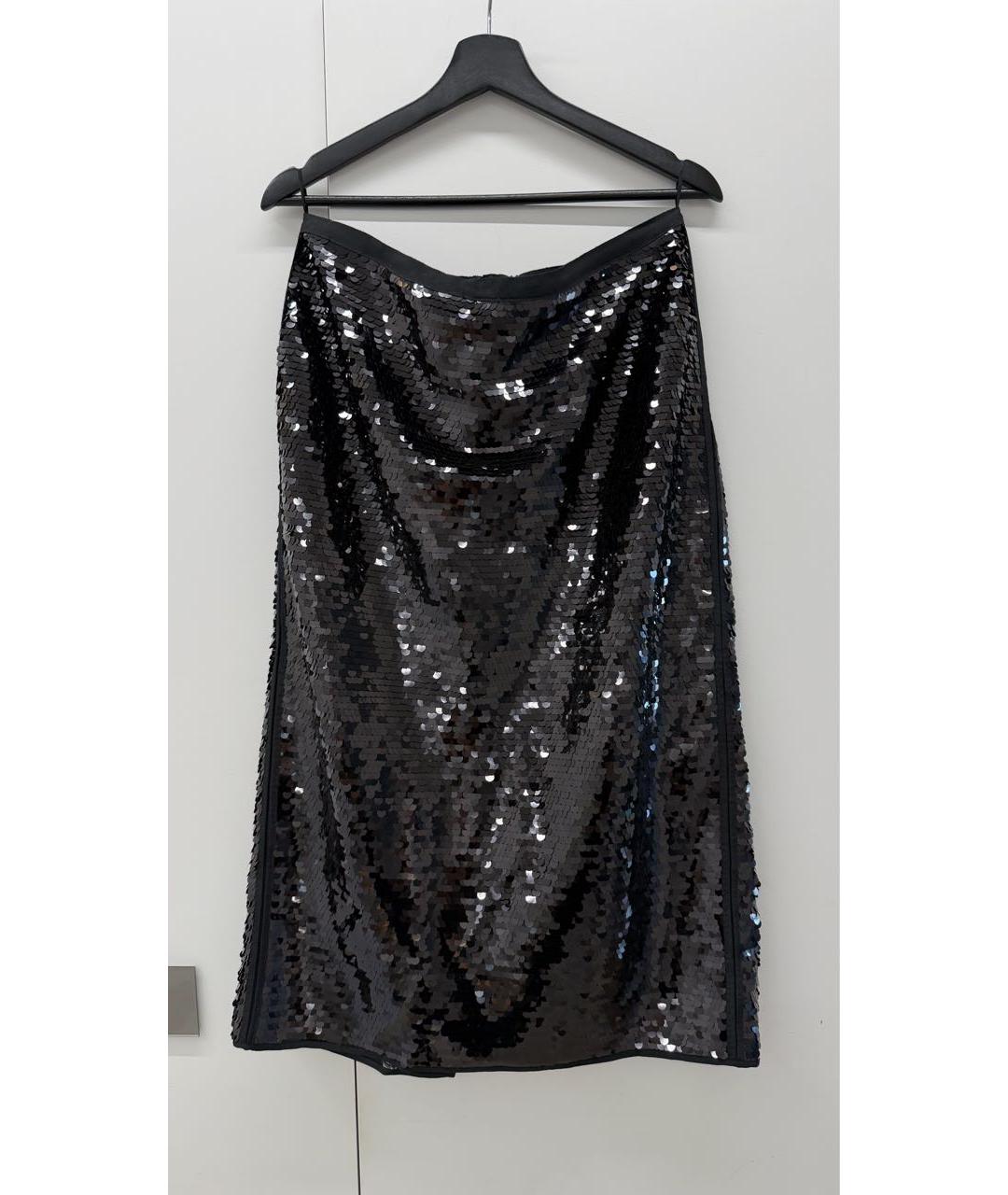 WEEKEND MAX MARA Черная юбка миди, фото 5