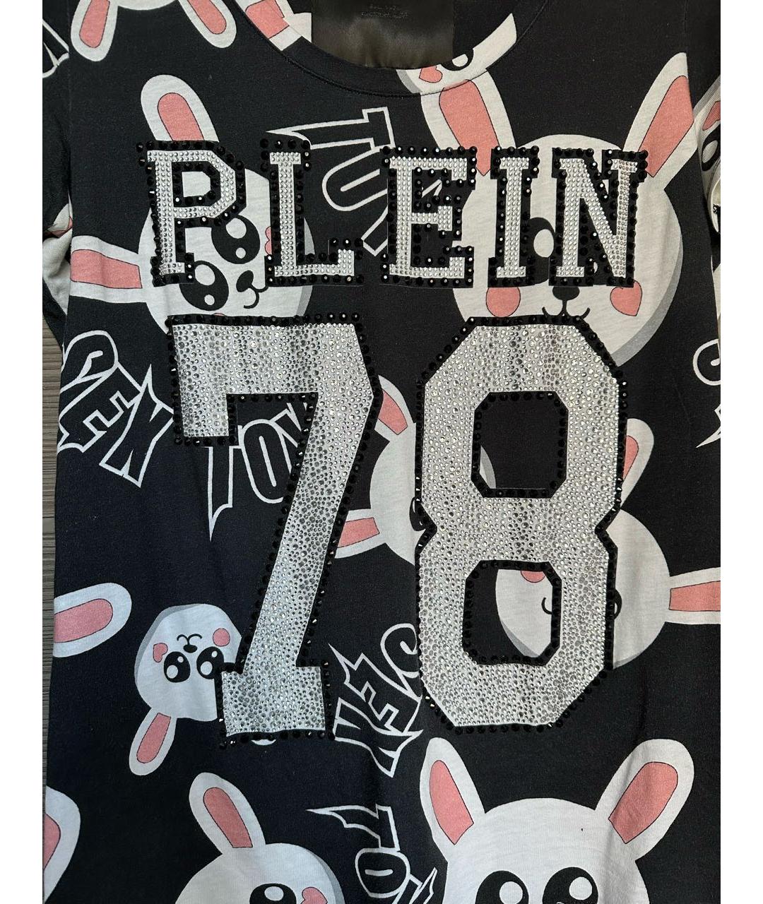 PHILIPP PLEIN Черная хлопковая футболка, фото 2