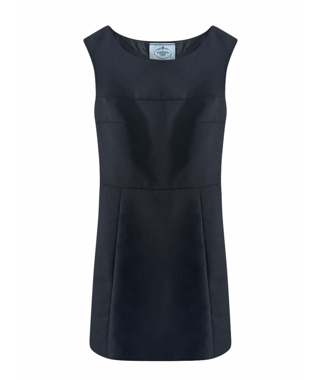 PRADA Черный шерстяной сарафан, фото 1